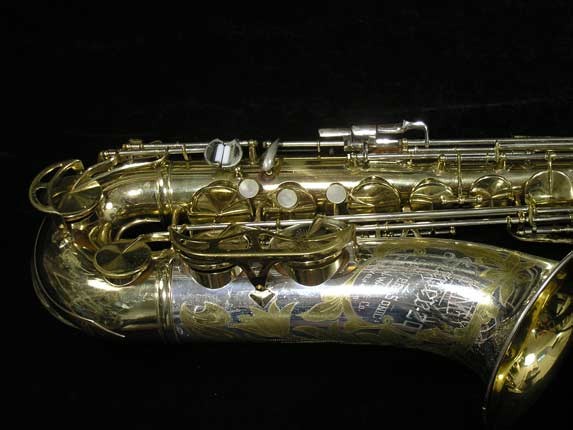 King Silver-Sonic Gold Inlay Super 20 Tenor - 372421 - Photo # 2
