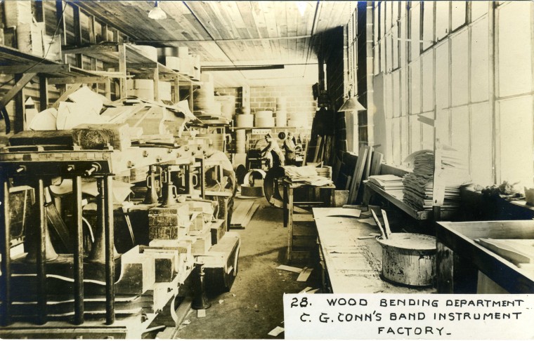 C.G. Conn's Band Instrument Factory 1913-Wood Bending Department