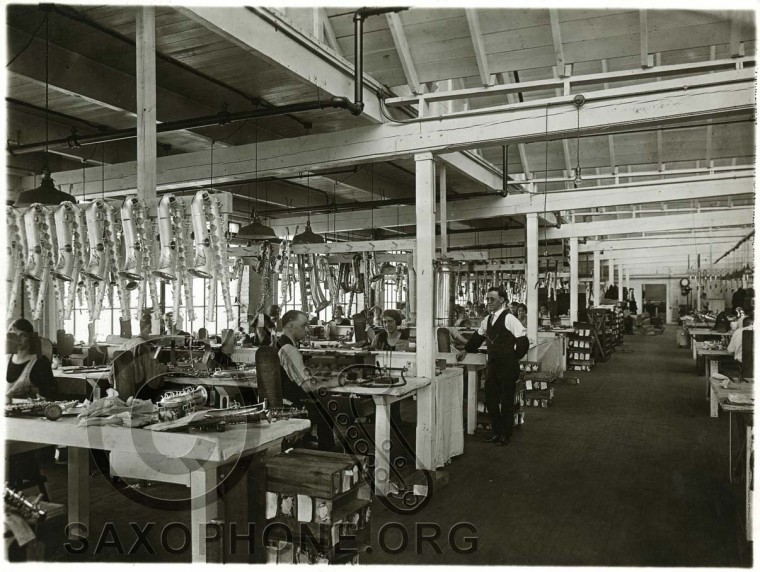 Buescher Factory Padding Department-approx. 1925-1926
